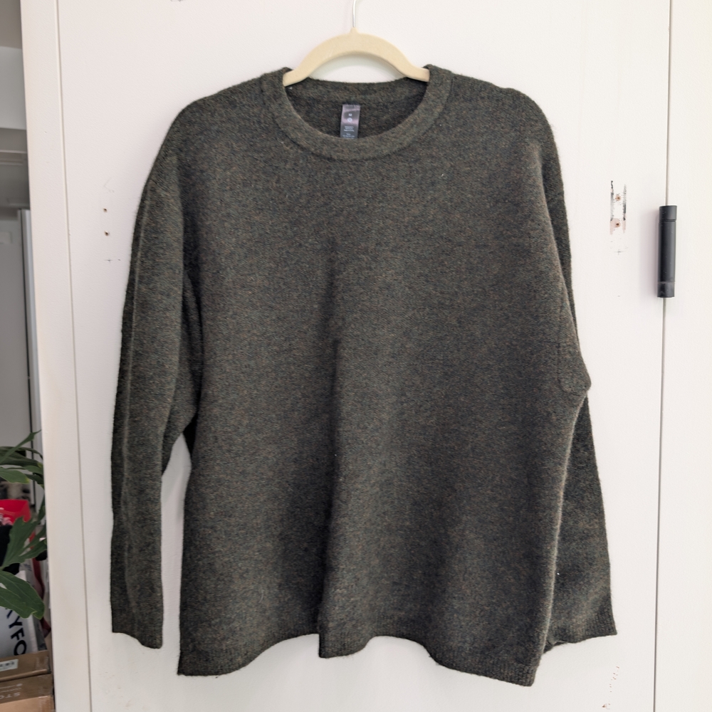 lululemon athletica Men's Alpaca Wool-blended Crewneck Sweater - Forest Green